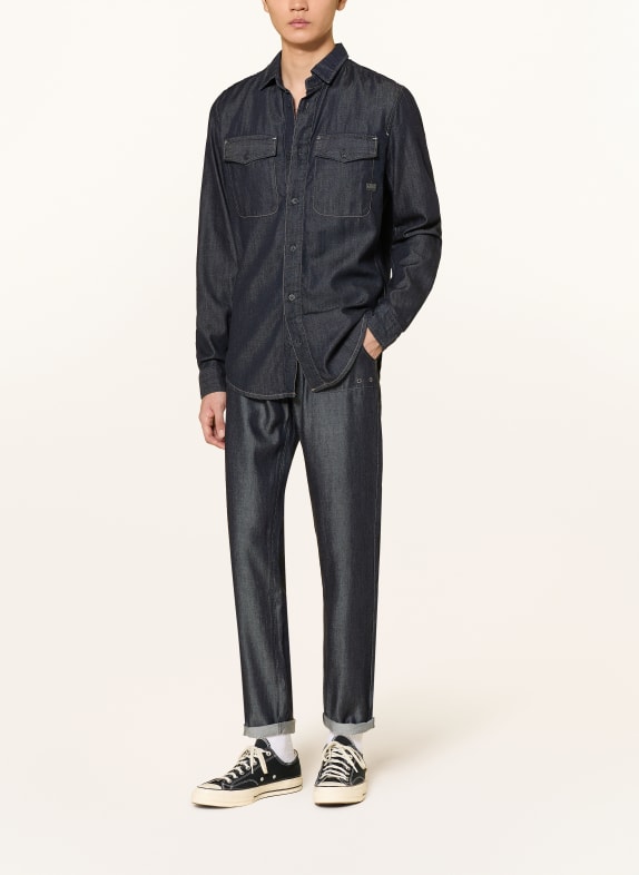 G-Star Jeansskjorte MARINE Slim Fit MØRKEBLÅ