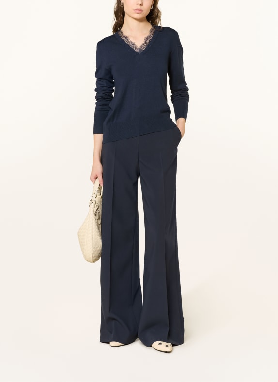 darling harbour Pullover mit Spitze NAVY