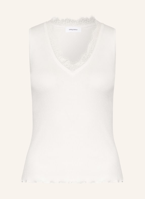 darling harbour Stricktop mit Spitze ECRU