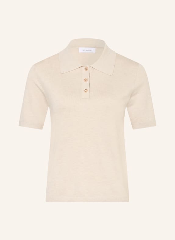 darling harbour Strick-Poloshirt Sand Melange