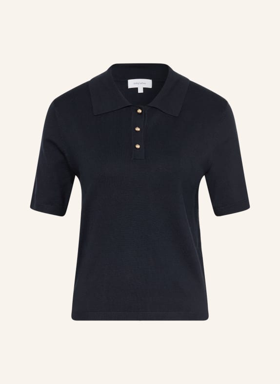 darling harbour knitted polo shirt NAVY