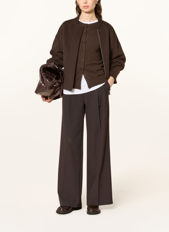 darling harbour Strickjacke DARK BROWN