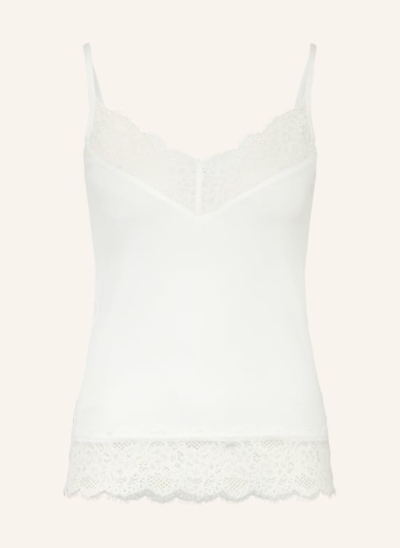 darling harbour Jerseytop mit Spitze OFFWHITE