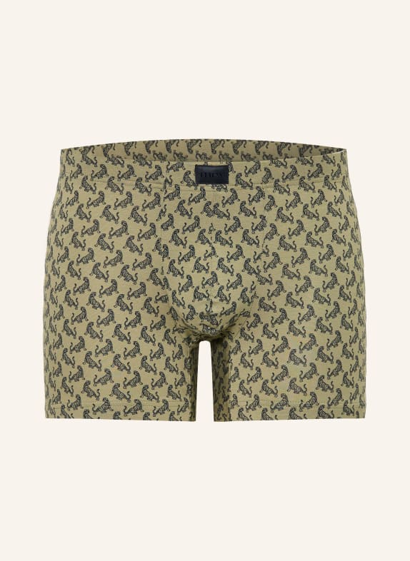 mey Boxers série TIPSY TIGERS OLIVE / NOIR