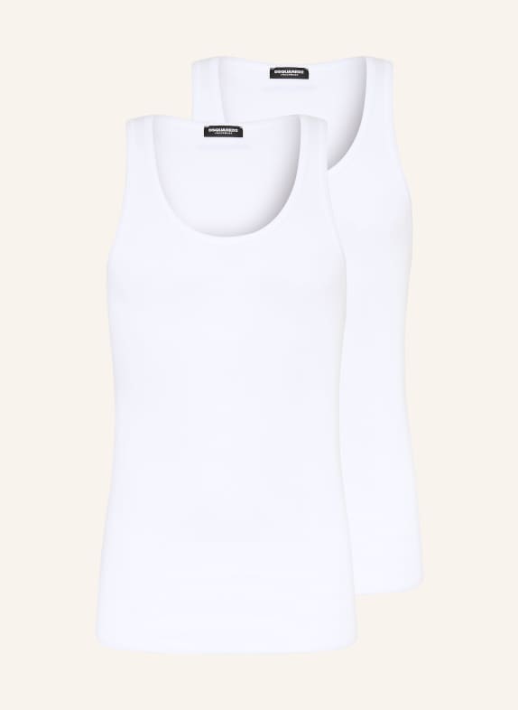 DSQUARED2 2-pack undershirts WHITE