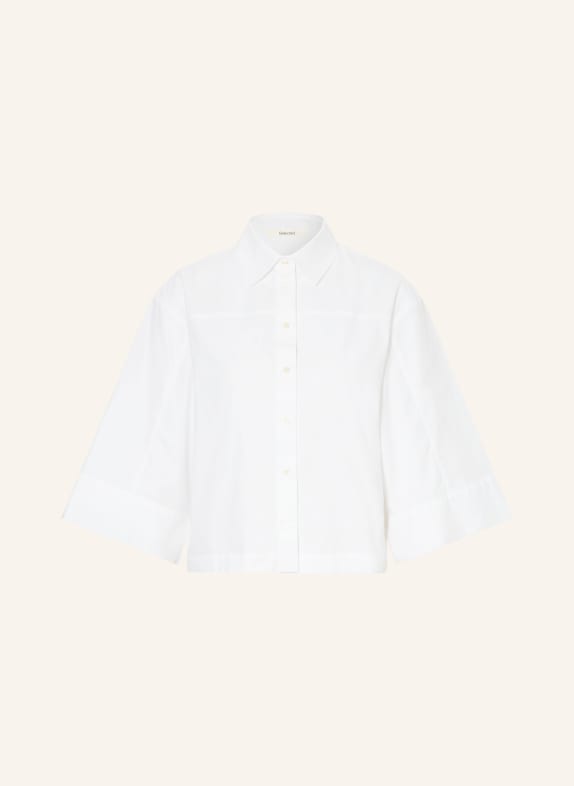 SELECTED Femme Hemdbluse mit 3/4-Arm WEISS