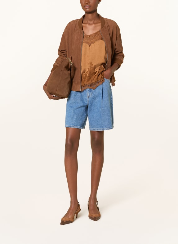 SELECTED jeansshort LIGHT BLUE DENIM