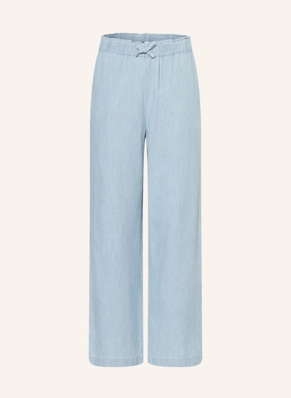 POLO RALPH LAUREN Spodnie z marlowej tkaniny w stylu dżinsowym JASNONIEBIESKI