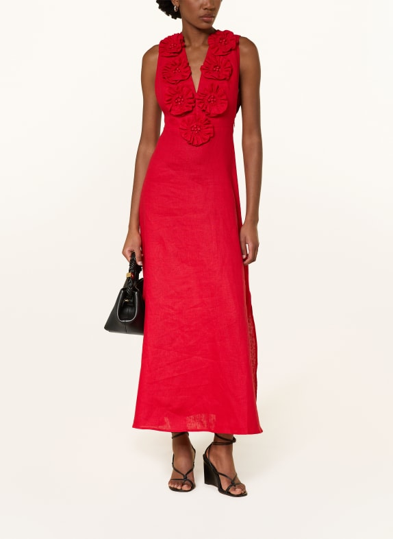 FARM RIO Leinenkleid ROT