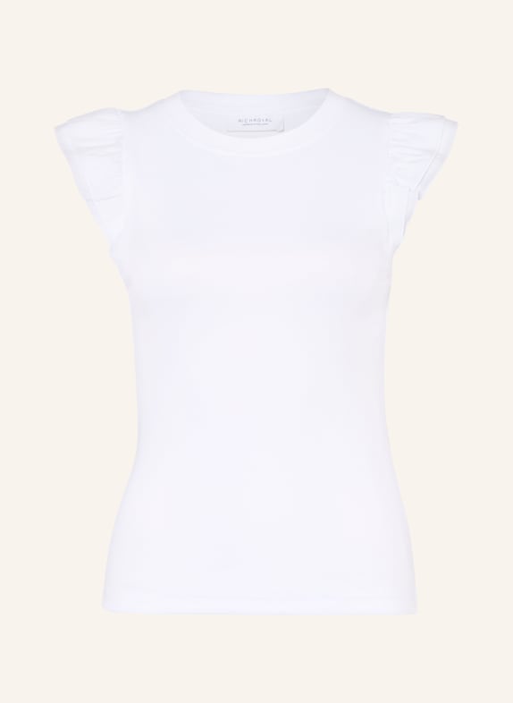 Rich & Royal Top mit Rüschen WEISS