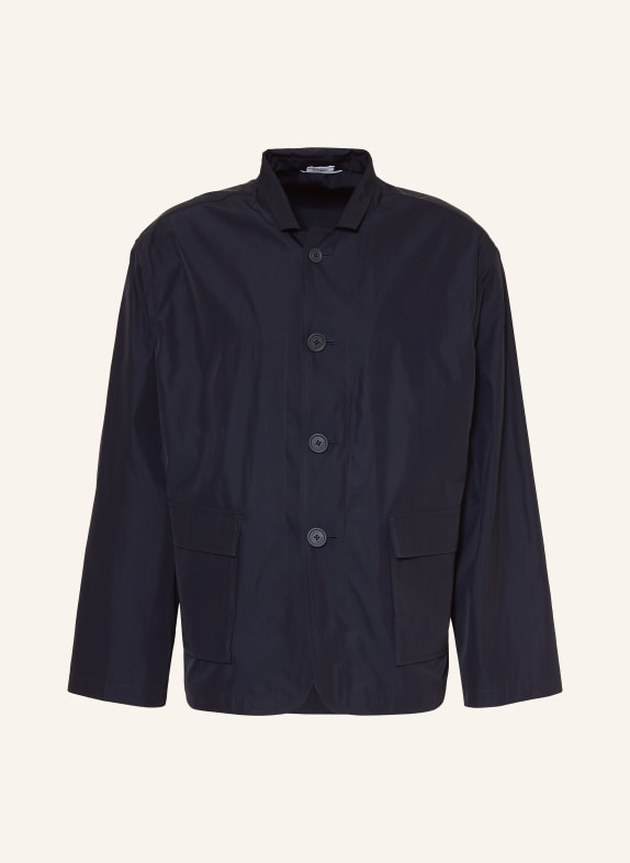 THOM BROWNE. Regular fit jacket DARK BLUE / WHITE