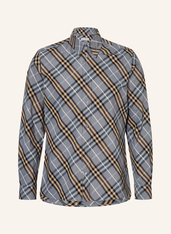 BURBERRY Overhemd ROBERT Slim Fit BLAUWGRIJS / BEIGE / ZWART