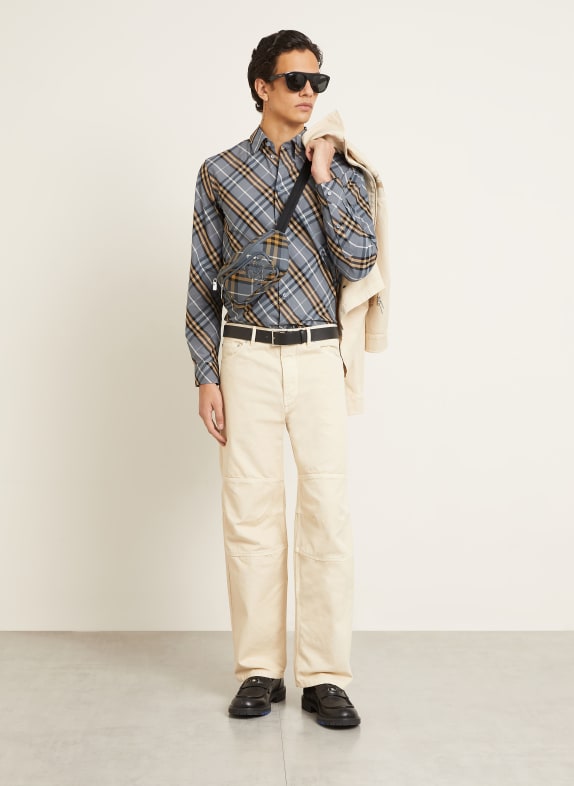 BURBERRY Overhemd ROBERT Slim Fit BLAUWGRIJS / BEIGE / ZWART