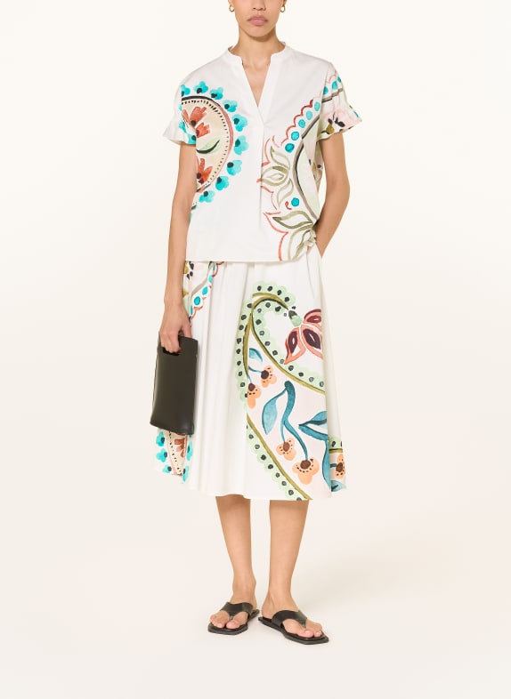HERZENS rok WIT / ORANJE / TURQUOISE