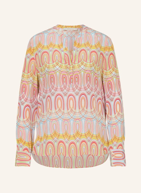 HERZENS Bluzka z jedwabiu RÓŻOWY / CZERWONY / ŻÓŁTY