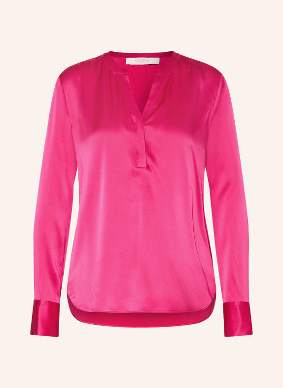 HERZENS Chemisier en soie FUCHSIA