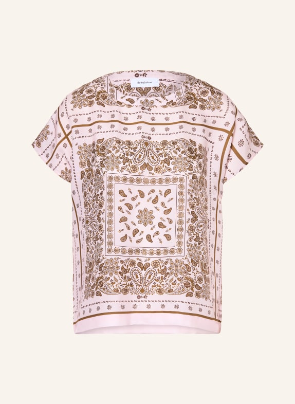 darling harbour Blusentop mit Seide Bandana print rose