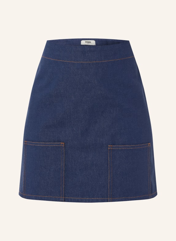 FENDI Jeansrok DONKERBLAUW