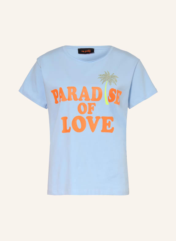 miss goodlife T-Shirt mit Schmucksteinen HELLBLAU