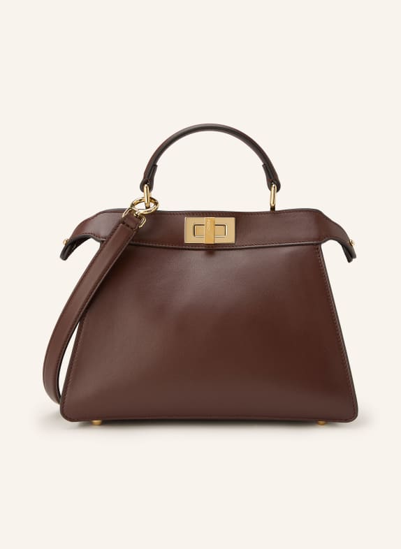 FENDI Torebka PEEKABOO ISEEU BRĄZOWY / ZŁOTY