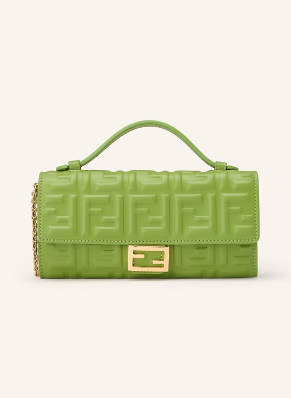 FENDI Sac à bandoulière BAGUETTE VERT / OR