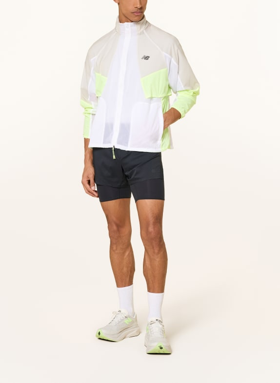 new balance Hardloopjack RC WIT / NEONGROEN