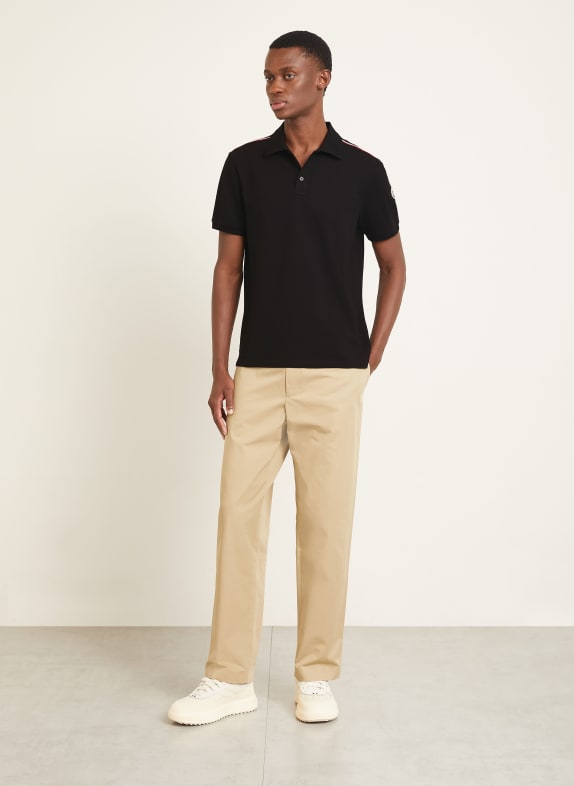 MONCLER Piqué poloshirt ZWART