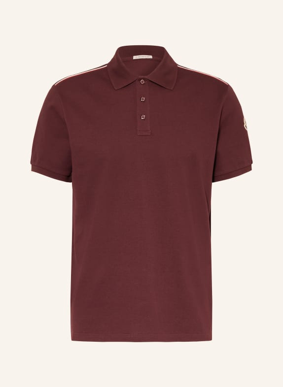 MONCLER Piqué-Poloshirt DUNKELROT