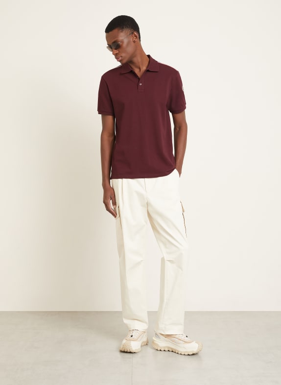 MONCLER Piqué poloshirt DONKERROOD