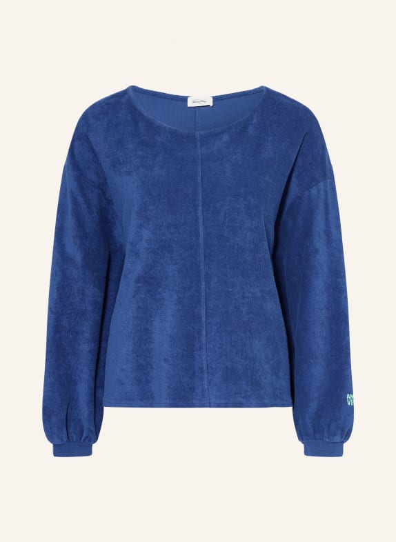 American Vintage T-shirt en tissu éponge BLEU