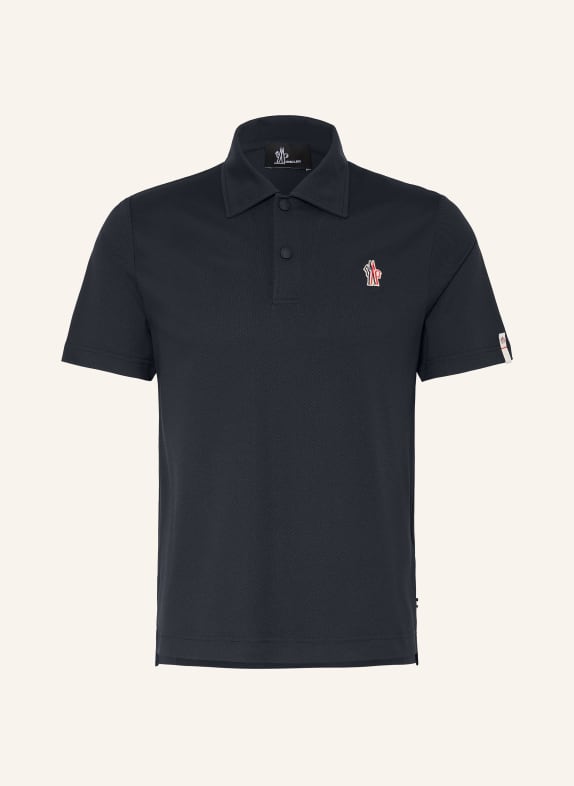 MONCLER GRENOBLE Polo piqué BLEU FONCÉ