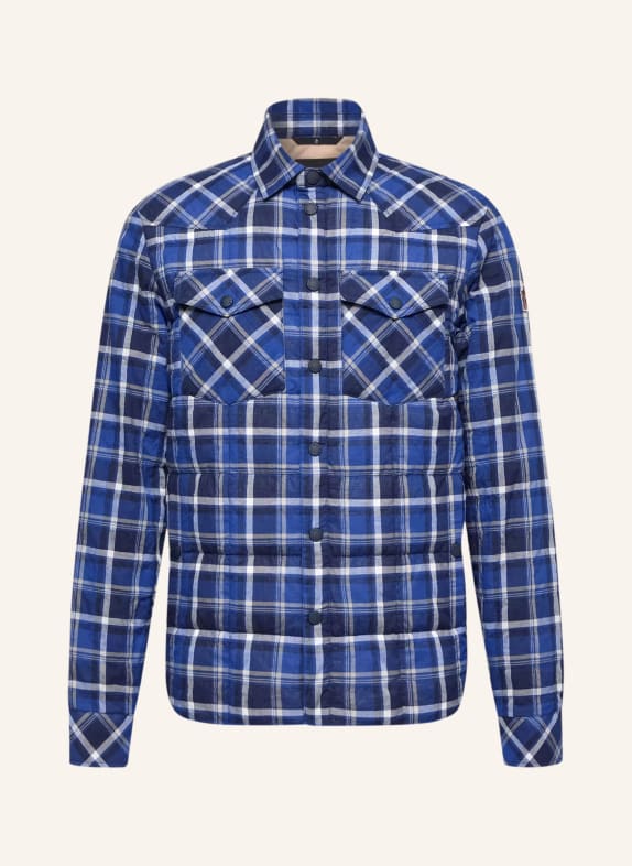 MONCLER GRENOBLE Steppjcke GELT BLAUW / DONKERBLAUW / WIT