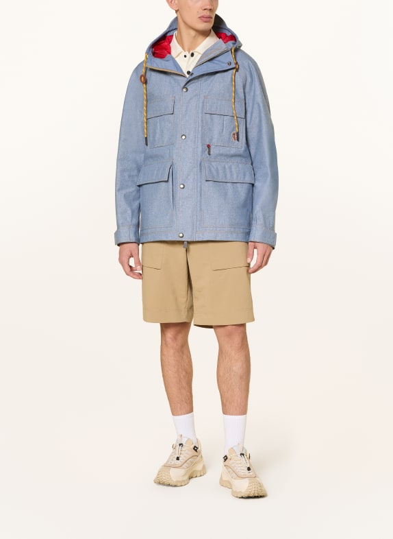 MONCLER GRENOBLE AJACCIO-veldjas in denimlook BLAUWGRIJS