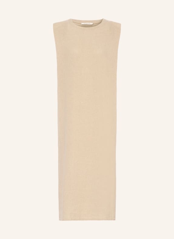 by Aylin Koenig Lněné šaty DEBBIE BÉŽOVÁ