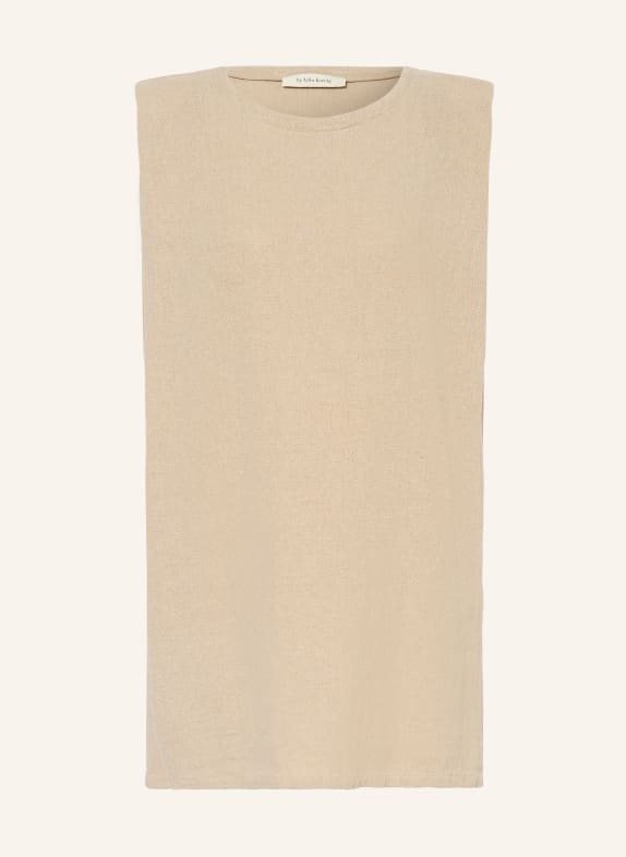 by Aylin Koenig Šaty DEBBIE PETITE z lnu BÉŽOVÁ