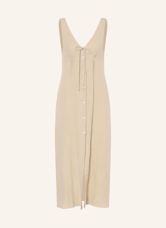 by Aylin Koenig Lněné šaty TALIA BÉŽOVÁ