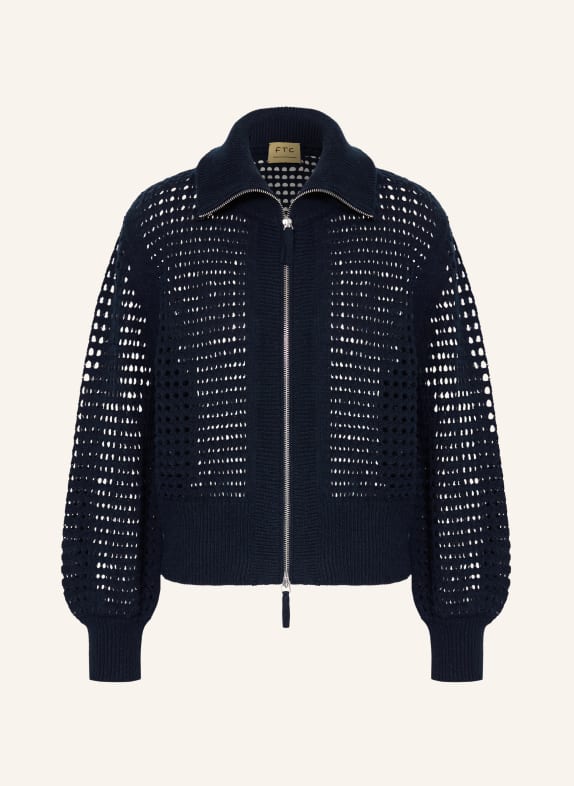 FTC CASHMERE Vest met kasjmier DONKERBLAUW