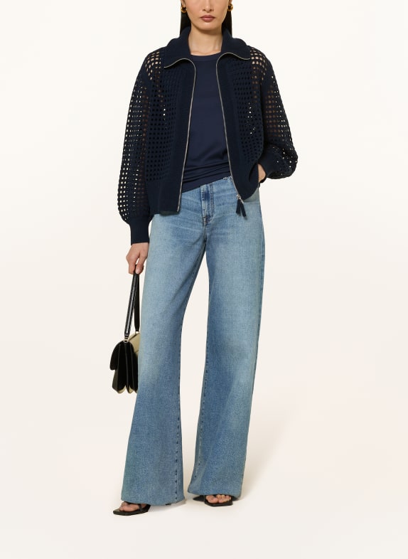FTC CASHMERE Vest met kasjmier DONKERBLAUW