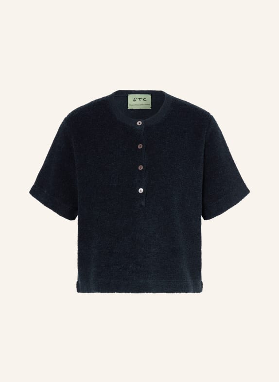 FTC CASHMERE Gebreide trui DONKERBLAUW