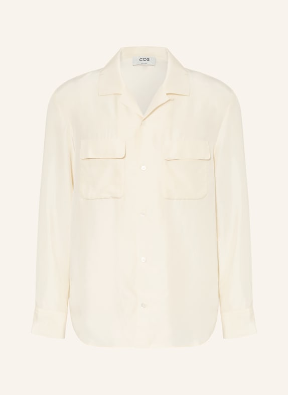 COS Chemise Resort Comfort Fit en soie ÉCRU