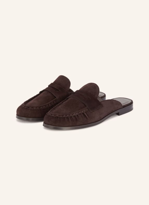 MRS & HUGS Mules DUNKELBRAUN