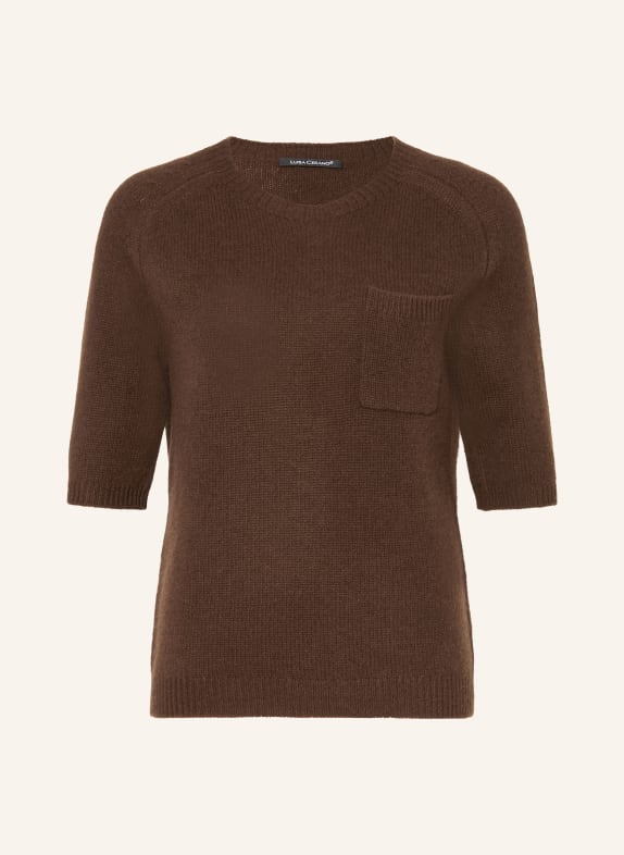 LUISA CERANO Strickshirt mit 3/4-Arm BRAUN