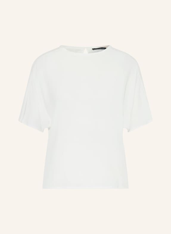 LUISA CERANO Blouse-style shirt in a mix of fabrics WHITE