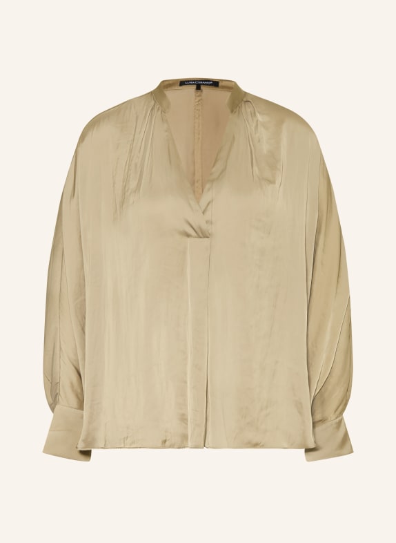 LUISA CERANO Satin blouse KHAKI