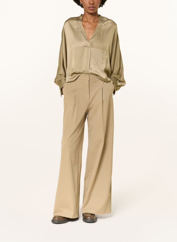 LUISA CERANO Blusenshirt aus Satin KHAKI