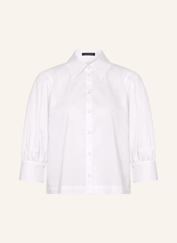 LUISA CERANO Blouse with 3/4-length sleeves WHITE