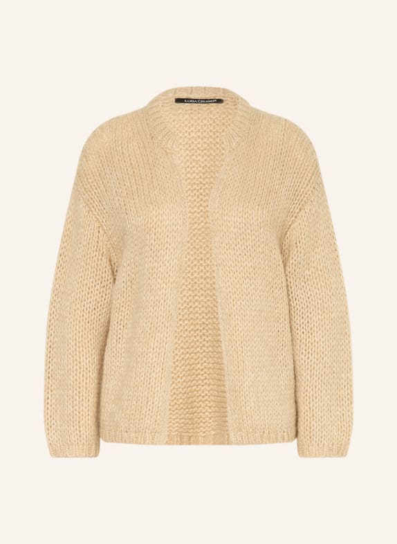 LUISA CERANO Knitted cover with alpaca CAMEL