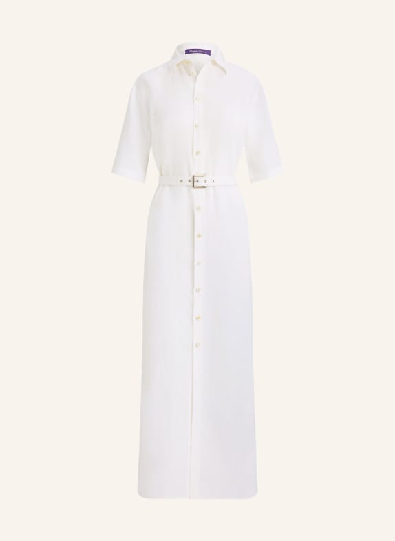 RALPH LAUREN Collection Hemdblusenkleid CAROL aus Leinen CREME