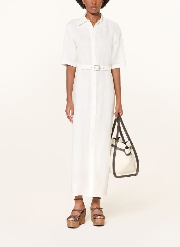 RALPH LAUREN Collection Overhemdjurk CAROL van linnen CRÈME