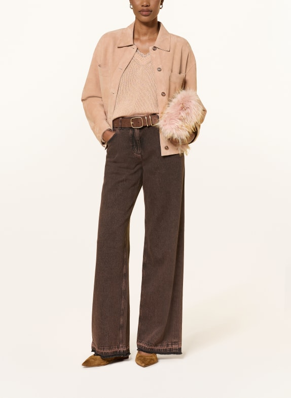 LUISA CERANO Wide Leg Jeans 17 the statement tweed